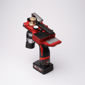 photo de triggair jetting, machine de soufflage pour la pose de cable et fibre, distribuée par CEV France. fond gris